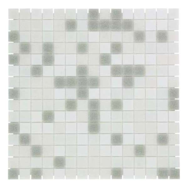 The Mosaic Factory Amsterdam mozaïektegel 2x2x0.4cm voor wand en vloer voor binnen en buiten vierkant Glas Donker Grijs Mix The Mosaic Factory Amsterdam mozaïektegel 2x2x0.4cm voor wand en vloer voor binnen en buiten vierkant Glas Donker Grijs Mix