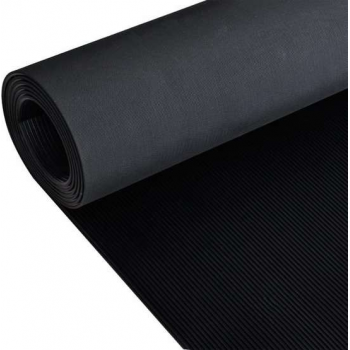 Vloermat anti-slip 3 mm 1,5x2 m rubber fijne ribbel