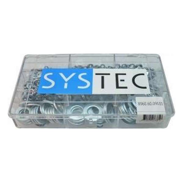 Systec assortimentsdoos 9-vaks sluitring Din 125A verzinkt Systec assortimentsdoos 9-vaks sluitring Din 125A verzinkt