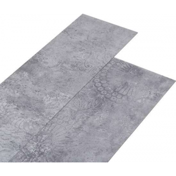 vidaXL Vloerplanken 4.46 m² 3 mm PVC cementgrijs