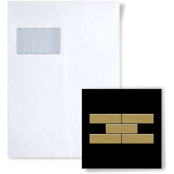 Mozaïek STAAL S-PK-Ti-GB Collectie PK titaan Gold geborsteld Mozaïek STAAL S-PK-Ti-GB Collectie PK titaan Gold geborsteld
