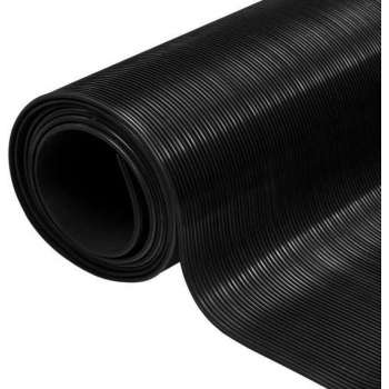 vidaXL Rubberen anti-slip vloermat 2x1m fijn geribbeld