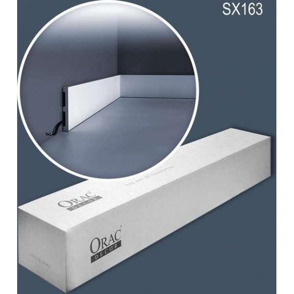 Orac Decor SX163-box AXXENT SQUARE 1 doos 26 stukken Plint 52 m Orac Decor SX163-box AXXENT SQUARE 1 doos 26 stukken Plint 52 m