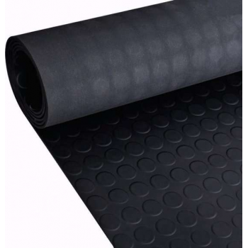 Rubberen anti-slip vloermat 2x1m stippen