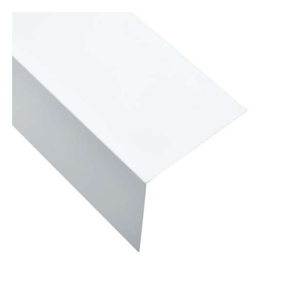 vidaXL Hoekplaten 5 st L-vormig 90° 170 cm 100x100 mm aluminium wit vidaXL Hoekplaten 5 st L-vormig 90° 170 cm 100x100 mm aluminium wit