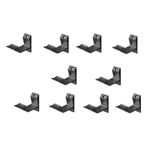 Leuninghouder zwart - Opschroef - Hol zadel Hermeta - 3542-18 - 10 stuks Leuninghouder zwart - Opschroef - Hol zadel Hermeta - 3542-18 - 10 stuks