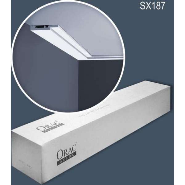 Orac Decor SX187-box MODERN HIGH LINE 1 doos 34 stukken Plint 68 m Orac Decor SX187-box MODERN HIGH LINE 1 doos 34 stukken Plint 68 m
