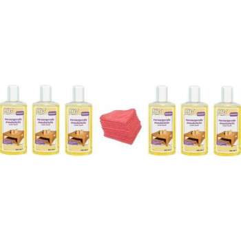 HG verzorgende meubelolie voor teak Doos 6 Stuks + 10 Microvezeldoeken