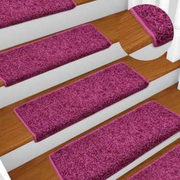 vidaXL Trapmatten 15 st 65x25 cm paars  VDXL_134580