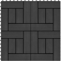 22 st Terrastegels 30x30 cm 2 m² HKC zwart