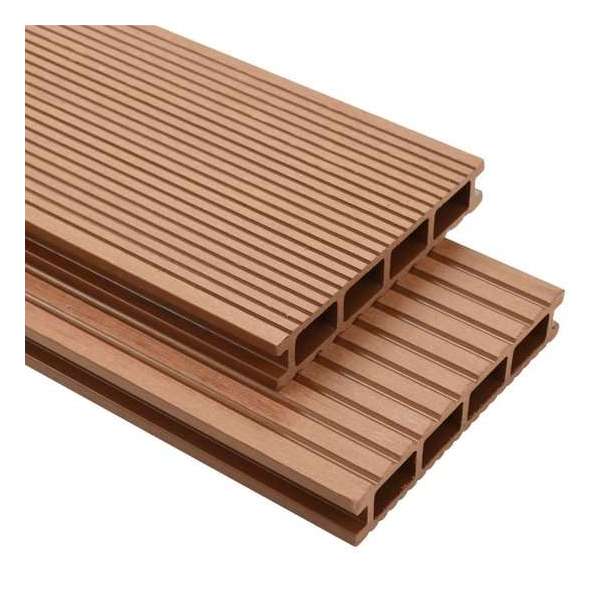 Terrasplanken HKC met accessoires 25 m² 4 m bruin