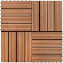 WPC Tegels 30x30cm 11 stuks 1m2 bruin