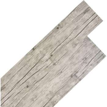 vidaXL Vloerplanken 4.46 m² 3 mm PVC lichtgrijs