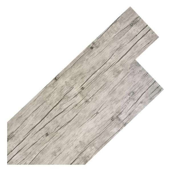 vidaXL Vloerplanken 4.46 m² 3 mm PVC lichtgrijs vidaXL Vloerplanken 4.46 m² 3 mm PVC lichtgrijs