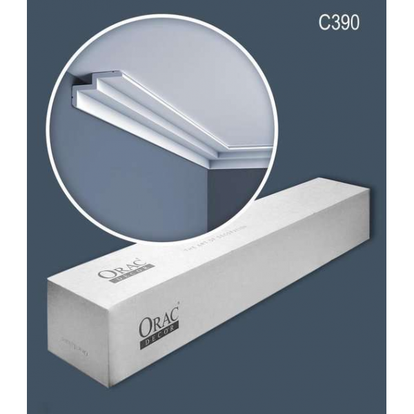 Orac Decor C390 MODERN STEPS 1 doos 10 stukken Kroonlijst 20 m Orac Decor C390 MODERN STEPS 1 doos 10 stukken Kroonlijst 20 m