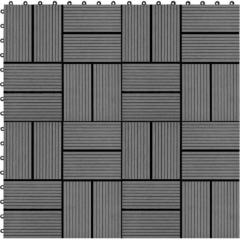 Terrastegels 30x30 cm 1 m² HKC grijs 11 st
