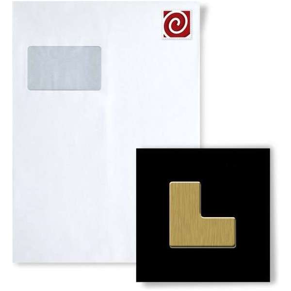 Mozaïek STAAL S-Kink-Ti-GB Collectie Kink titaan Gold geborsteld Mozaïek STAAL S-Kink-Ti-GB Collectie Kink titaan Gold geborsteld