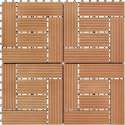 Terrastegels 30x30 cm 1 m² HKC teakkleur 11 st