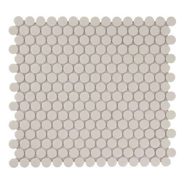 The Mosaic Factory London mozaïektegel 1.9x0.5x0.5cm voor vloer voor binnen en buiten Rond Keramiek Wit The Mosaic Factory London mozaïektegel 1.9x0.5x0.5cm voor vloer voor binnen en buiten Rond Keramiek Wit