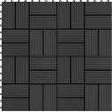 22 st Terrastegels 30x30 cm 2 m² HKC zwart