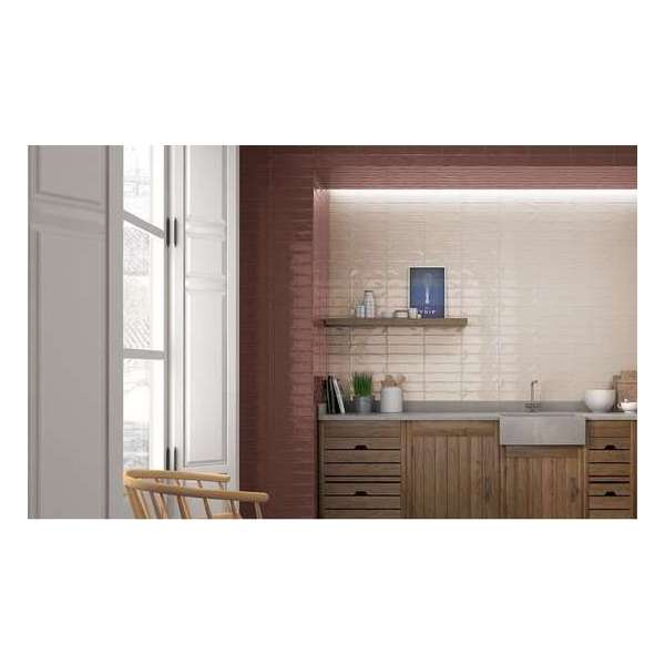 1m² - Wandtegels Keuken / Badkamer Allegro Beige Glans - 7,5x30 cm 1m² - Wandtegels Keuken / Badkamer Allegro Beige Glans - 7,5x30 cm