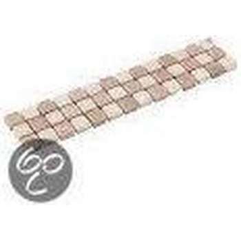 Listello Mozaiek rose 5,0x23,5 cm -  Rose Prijs per 1 stuk.