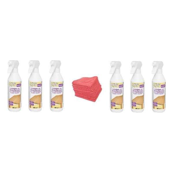 HG reiniger en beschermer voor onbehandelde houten meubels Doos 6 Stuks + 10 Microvezeldoeken