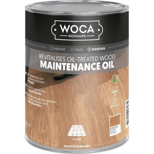 Onderhoudsolie - Woca - Extra Wit - 1L Onderhoudsolie - Woca - Extra Wit - 1L