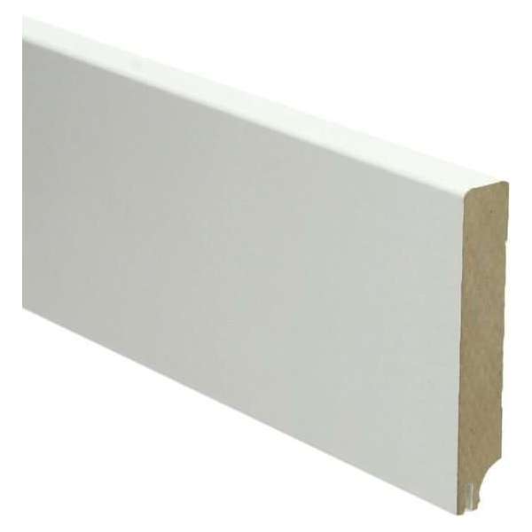Hoge plinten - MDF - Moderne plint 90x15 mm - Wit - Voorgelakt - RAL 9010 - Per stuk 2,4m Hoge plinten - MDF - Moderne plint 90x15 mm - Wit - Voorgelakt - RAL 9010 - Per stuk 2,4m