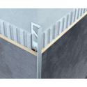 PRO++ RVS L Profiel 10 stuks 11mm x 3000mm RVS geborsteld mat tegel hoekprofiel