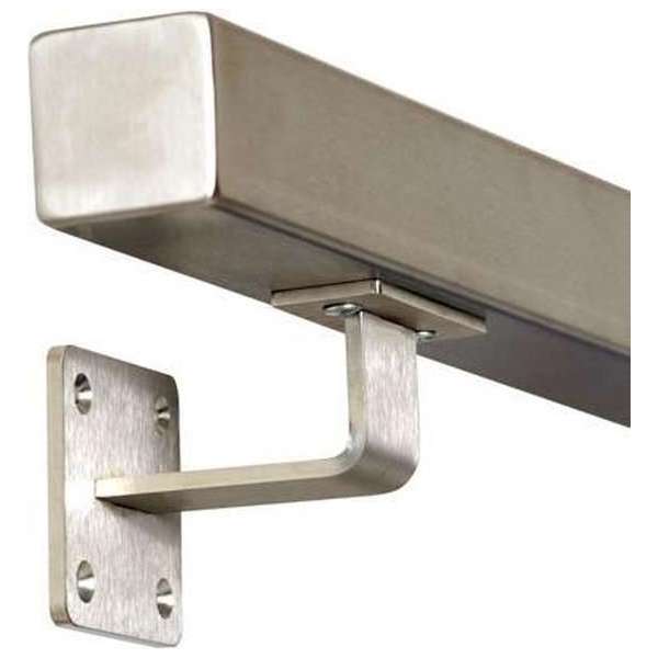 RVS Vierkante Trapleuning 120 cm met 2 houders RVS Vierkante Trapleuning 120 cm met 2 houders