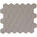 The Mosaic Factory Barcelona mozaïektegel 5.1x5.9x0.6cm wandtegel voor binnen en buiten Zeshoek Keramiek Taupe