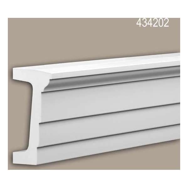 Architraaf Profhome 434202 Gevel profiel Lijstwerk Exterieur lijstwerk modern design wit 2 m Architraaf Profhome 434202 Gevel profiel Lijstwerk Exterieur lijstwerk modern design wit 2 m