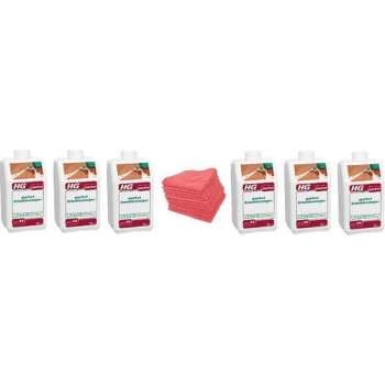 HG parket krachtreiniger (HG product 55) Doos 6 Stuks + 10 Microvezeldoeken