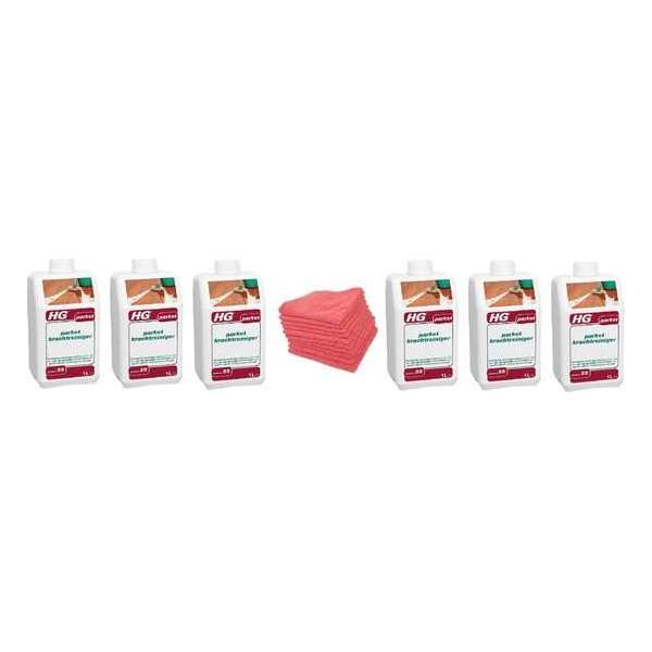 HG parket krachtreiniger (HG product 55) Doos 6 Stuks + 10 Microvezeldoeken