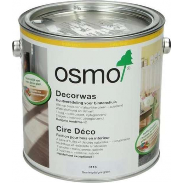 OSMO Decorwas TR3118 Granietgrijs 2,5L OSMO Decorwas TR3118 Granietgrijs 2,5L