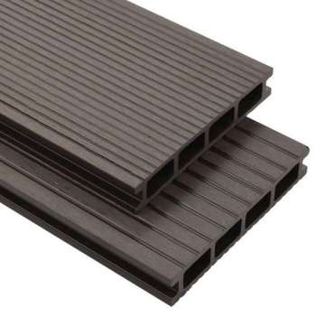 Terrasplanken HKC met accessoires 25 m² 4 m donkerbruin