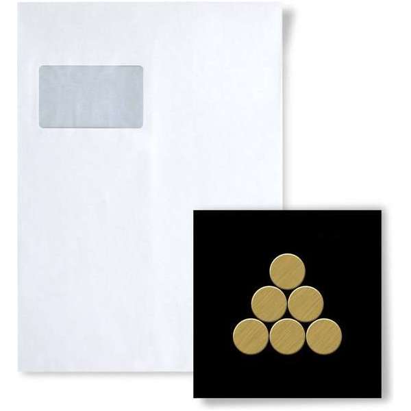 Mozaïek STAAL S-Penny-Ti-GB Collectie Penny titaan Gold geborsteld Mozaïek STAAL S-Penny-Ti-GB Collectie Penny titaan Gold geborsteld