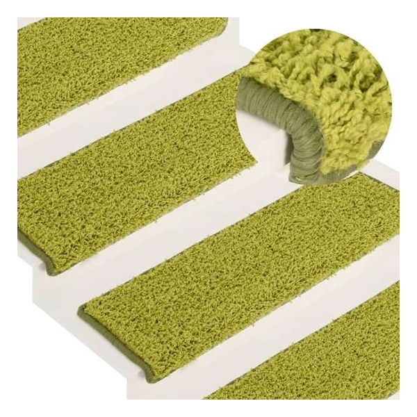 Trapmatten 15 st 65x25 cm groen Trapmatten 15 st 65x25 cm groen