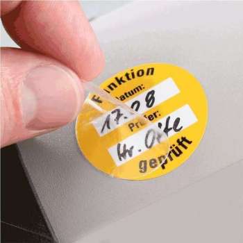 Beschermingslaminaat voor keuringsstickers Ø 45 mm