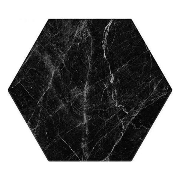 Hexagon tegel | Cosmo | 20 x 24 cm | Zwart Hexagon tegel | Cosmo | 20 x 24 cm | Zwart