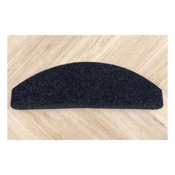 Zelfklevende Halve Maantjes voor Trap - 15 Stuks - Antraciet - 65x22x3,5cm - Trapmatten - Trapmatten set Zelfklevende Halve Maantjes voor Trap - 15 Stuks - Antraciet - 65x22x3,5cm - Trapmatten - Trapmatten set