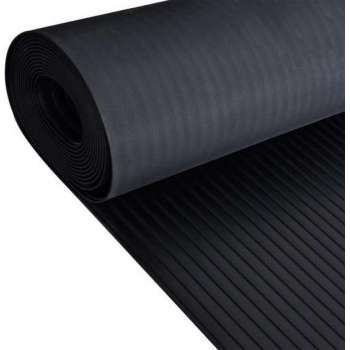 Vloermat anti-slip 3 mm 1,5x2 m rubber brede ribbel