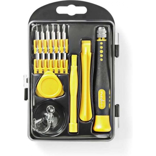 Toolkit | 17-in-1 | voor reparatie van pc, smartphone en tablet Toolkit | 17-in-1 | voor reparatie van pc, smartphone en tablet
