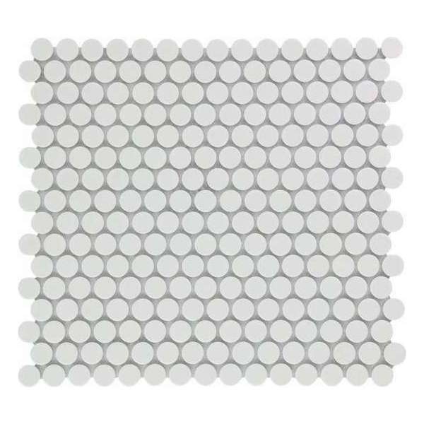 0,93m² -Mozaiek Coins Venice Wit 0,93m² -Mozaiek Coins Venice Wit