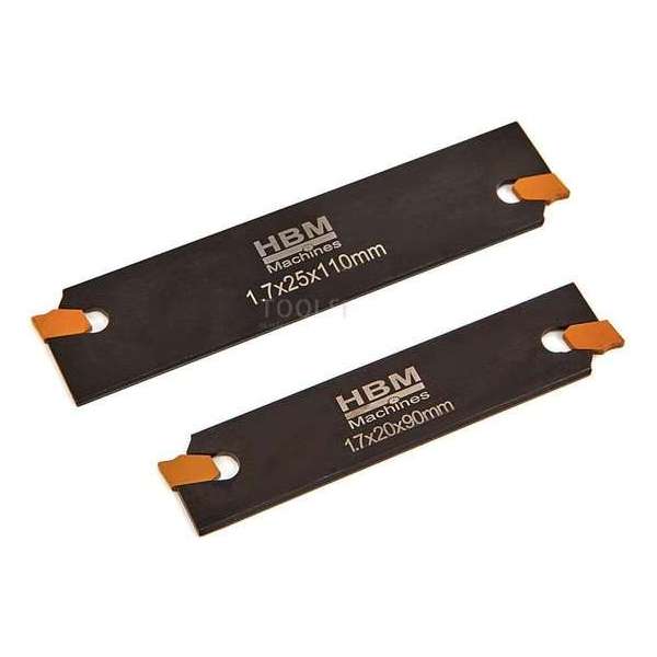 HBM Afsteekmes inclusief 2 Wisselplaten 1,7 x 25 x 110 mm HBM Afsteekmes inclusief 2 Wisselplaten 1,7 x 25 x 110 mm
