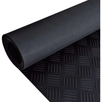 Rubberen anti-slip vloermat 2x1m traanplaat