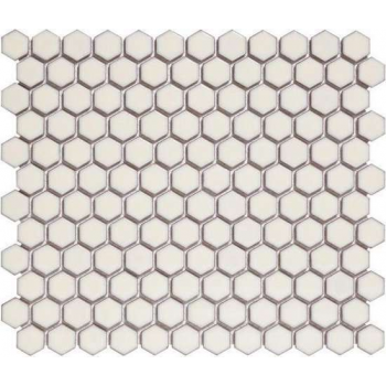 0,78m² - Mozaiek Tegels -  Barcelona Hexagon Zacht wit 2,3x2,6