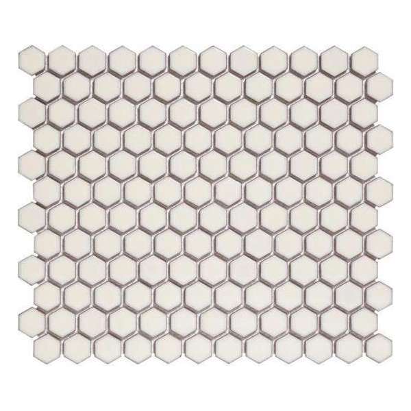0,78m² - Mozaiek Tegels - Barcelona Hexagon Zacht wit 2,3x2,6 0,78m² - Mozaiek Tegels - Barcelona Hexagon Zacht wit 2,3x2,6