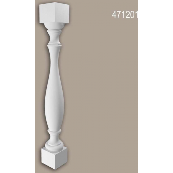 Baluster Profhome 471201 Exterieur lijstwerk Balustrade Gevelelement neo-classicisme stijl wit Baluster Profhome 471201 Exterieur lijstwerk Balustrade Gevelelement neo-classicisme stijl wit